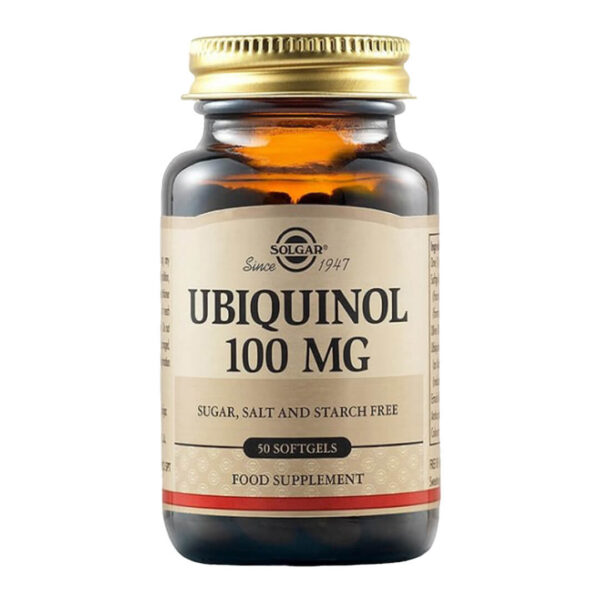 Solgar - Ubiquinol 100mg Συμπλήρωμα Διατροφής που Παρέχει Συνένζυμο CoQ-10 Υψηλής Βιολογικής Αξίας 50 κάψουλες
