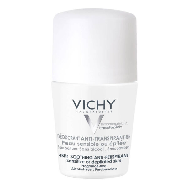 Vichy - Deodorant Roll-On 48h Αποσμητικό για Ευαίσθητες Επιδερμίδες 50ml