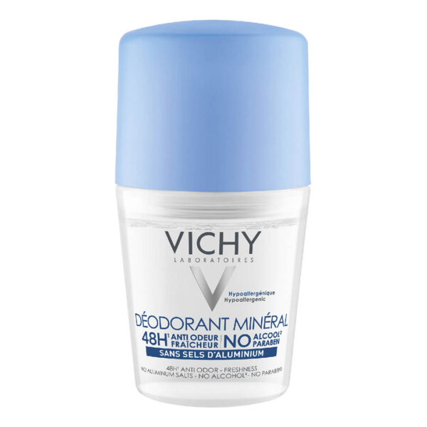 Vichy - Deodorant Mineral Roll-On 48h Αποσμητικό Χωρίς Άλατα Αλουμινίου 50ml