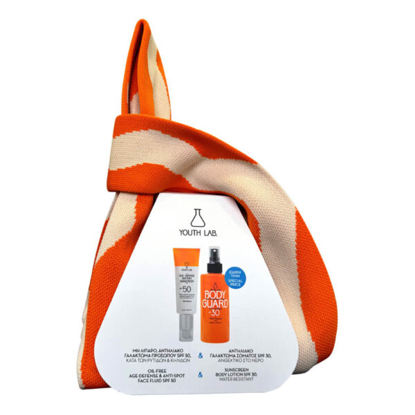 Youth Lab - Promo Age-Defense Watery Αντηλιακό Προσώπου SPF50 40ml & Body Guard Αντηλιακό Γαλάκτωμα SPF30 200ml