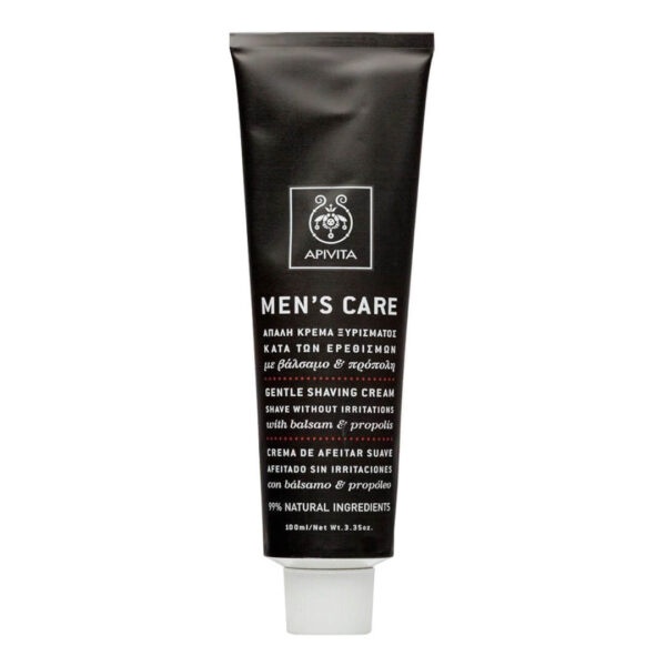 Apivita - Men's Care Απαλή Κρέμα Ξυρίσματος Κατά Των Ερεθισμών 100ml