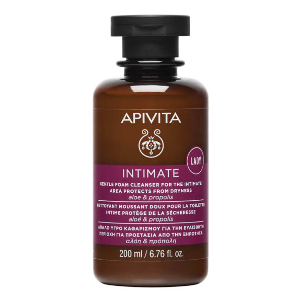 Apivita - Intimate Lady Καθημερινό Απαλό Κρεμώδες Gel Καθαρισμού για την Ευαίσθητη Περιοχή 200ml