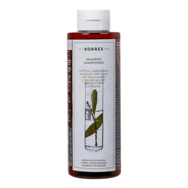 Korres - Δάφνη + Echinacea Σαμπουάν Κατά της Πιτυρίδας και της Ξηροδερμίας 250ml