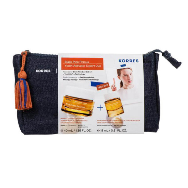 Korres - Promo Black Pine Primus Λείανση Ρυτίδων + Ελαστικότητα Κρέμα Νεότητας Ημέρας 40ml & Ορός Ενεργοποίησης Νεότητας 15ml