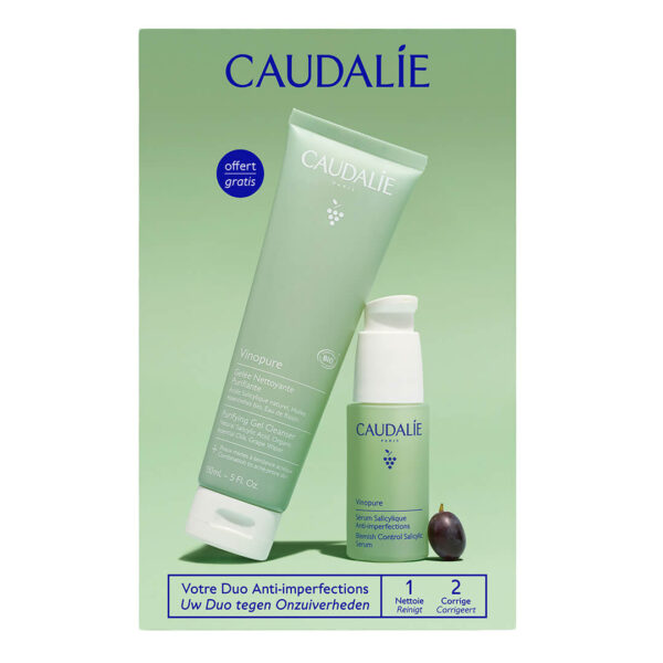 Caudalie - Promo Vinopure Set Αντιμετώπισης των Ατελειών - Blemish Control Salicylic Serum Ορός 30ml & Purifying Gel Καθαριστικό Προσώπου 150ml