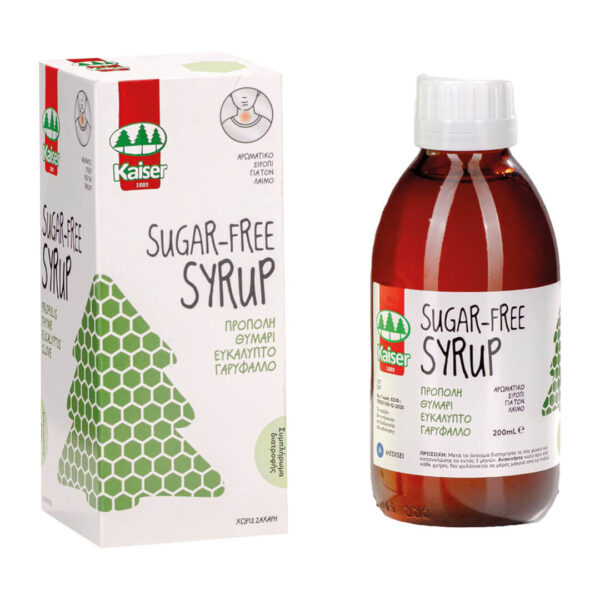 Medisei - Kaiser SYRUP Σιρόπι Sugar Free με Πρόπολη, Θυμάρι, Ευκάλυπτο & Γαρύφαλλο 200ml