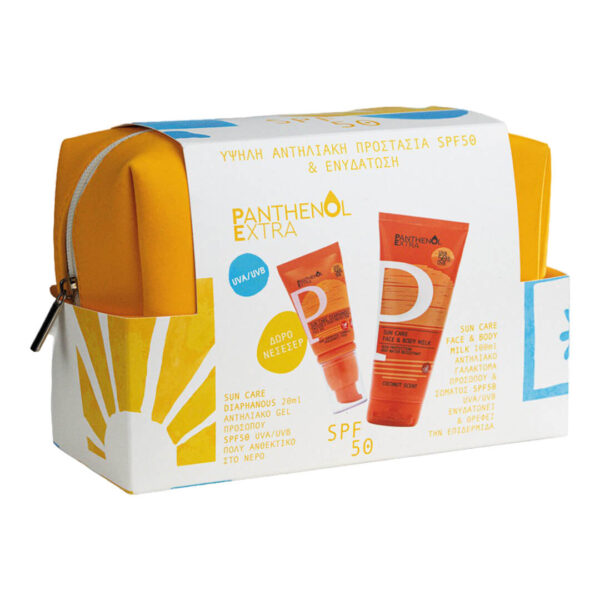 Medisei - Promo Panthenol Extra Diaphanous Αντηλιακό Τζελ Προσώπου SPF50 20ml & Αντηλιακό Γαλάκτωμα Προσώπου & Σώματος SPF50 100ml