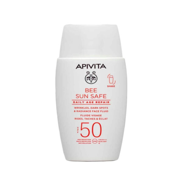 Apivita - Bee Sun Safe Daily Age Repair Λεπτόρρευστη Κρεμά Προσώπου-Dry Touch Κατά Των Πανάδων & Των Ρυτίδων SPF50 50ml