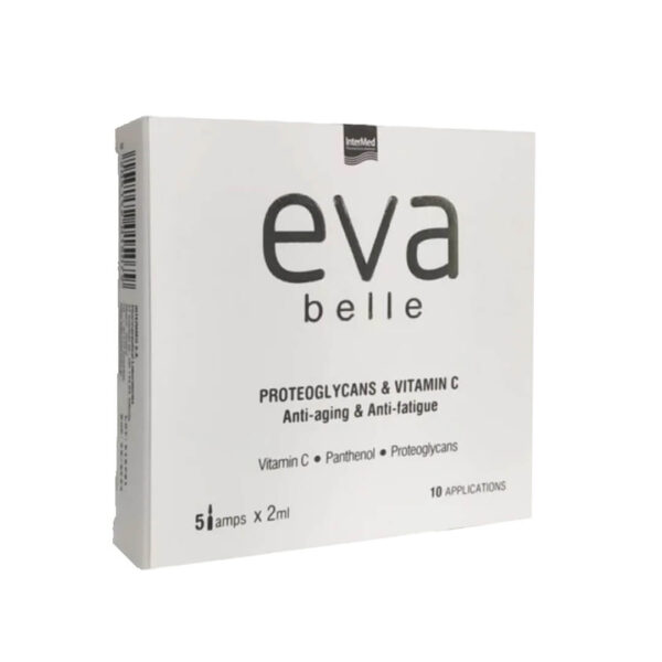 Intermed - Eva Belle Αμπούλες Peptides & Hyaluronic Acid για την Επαναφορά της Λάμψης & Κατά των Σημαδιών Γήρανσης 5x2ml