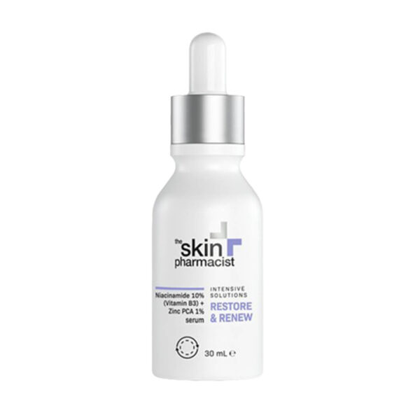 Intermed - The Skin Pharmacist Restore & Renew Niacinamide 10% & Zinc PCA 1% Serum Ορός Προσώπου Αντιμετώπισης Ατελειών & Μείωσης Λιπαρότητας 30ml
