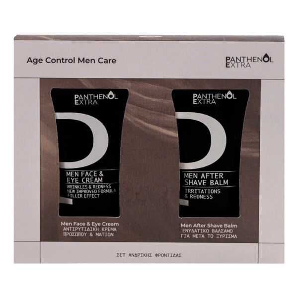 Panthenol Extra - Promo Age Control Men Care Face και Eye Cream Ανδρική Αντιρυτιδική Κρέμα Προσώπου και Ματιών 75ml και After Shave Balm Ανδρικό Ενυδατικό Balm για μετά το Ξύρισμα 75ml