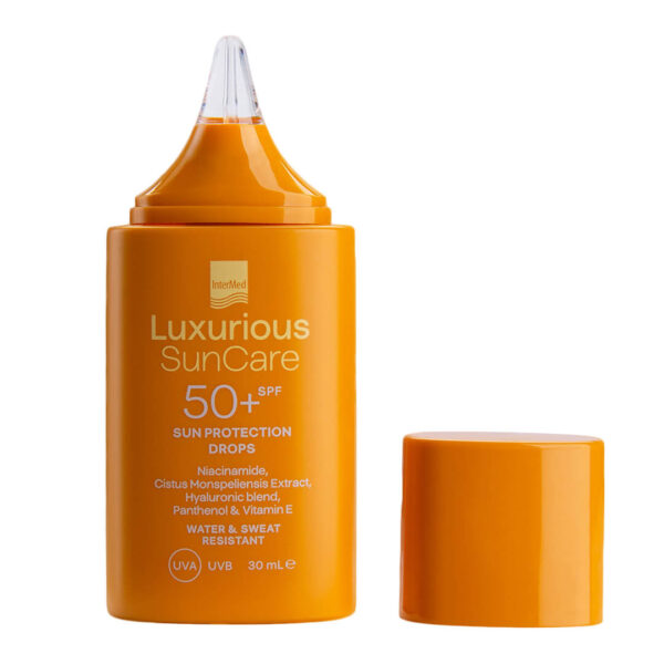 InterMed - Luxurious SunCare Protect Drops Αντηλιακό Γαλάκτωμα Προσώπου SPF50+ 30ml