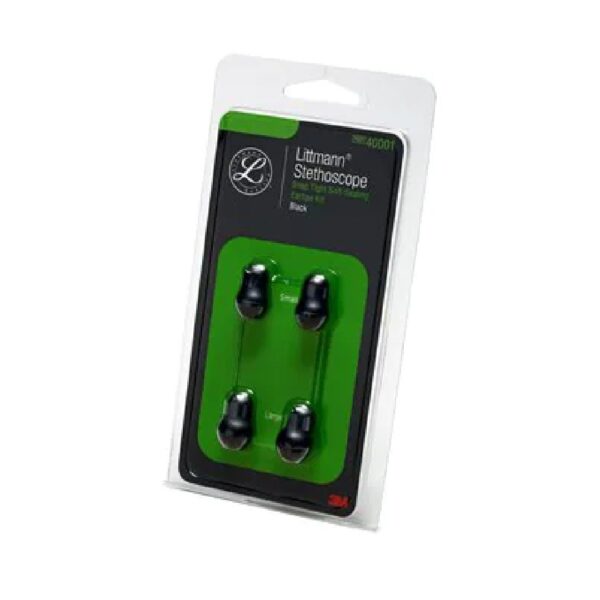 Littmann - Ανταλλακτικό Κιτ 3M™ Littmann®, Ελιές Μαλακές Κουμπωτές, Μαύρες, Μεγάλες και Μικρές REF 40001/40002