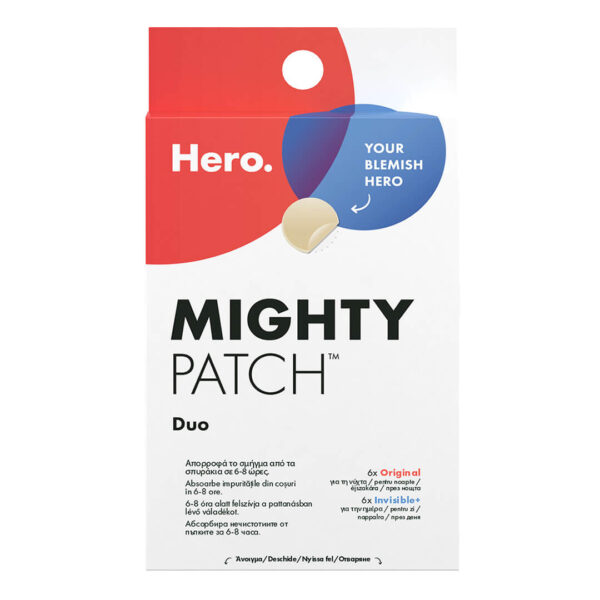 Hero. - Mighty Patch Duo Anti-Pimple Επιθέματα για Σπυράκια 12τμχ Hero. - Mighty Patch Duo Anti-Pimple Επιθέματα για Σπυράκια 12τμχ