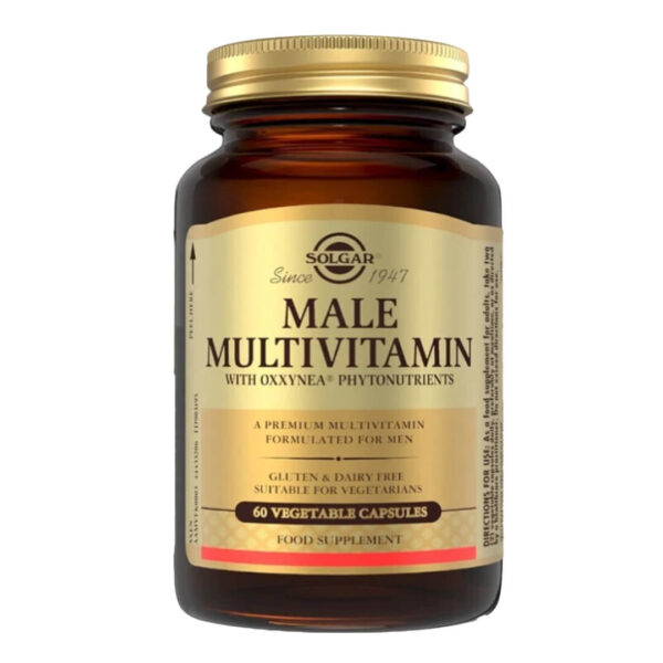 Solgar - Male Multivitamin Πολυβιταμινούχος Φόρμουλα Ειδική για Ανδρες 60Ταμπλέτες