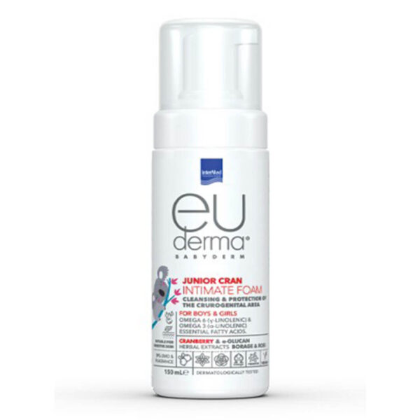 Intermed - Euderma Baby Junior Cran Αφρός Καθαρισμού της Γεννητικής Περιοχής για Αγόρια & Κορίτσια 150ml Intermed - Euderma Baby Junior Cran Αφρός Καθαρισμού της Γεννητικής Περιοχής για Αγόρια & Κορίτσια 150ml