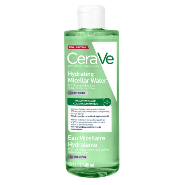 CeraVe - Hydrating Micellar Water Νερό Καθαρισμού & Ντεμακιγιάζ με 24ωρη Ενυδάτωση και Υαλουρονικό Οξύ 400ml