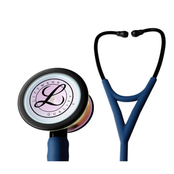 Littmann - Στηθοσκόπιο Cardiology IV, High Polish Rainbow Chestpiece, Satin-finish Navy 6242C