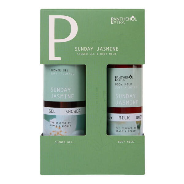 Medisei - Promo Panthenol Extra  Sunday Jasmine Shower Gel Αφρόλουτρο Τζελ 500ml & Body Milk Γαλάκτωμα Σώματος 300ml