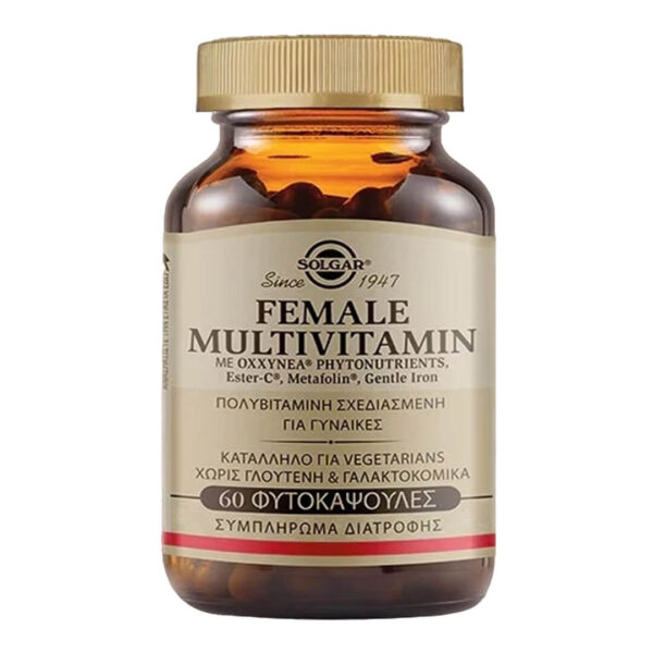 Solgar - Female Multivitamin Προηγμένη Πολυφόρμουλα για τις Ανάγκες της Σύγχρονης Γυναίκας 60 tabs