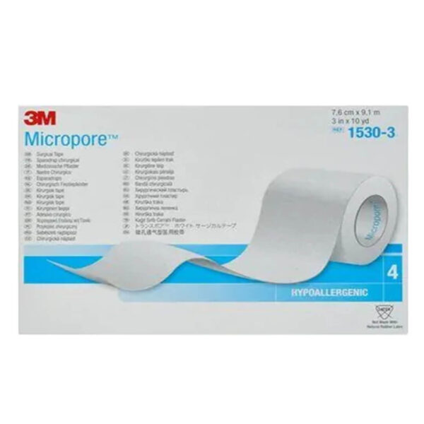 3M - Micropore Xάρτινη Tαινία Στερέωσης 7.5cm x 9.1 m 1τμχ REF 1530-3